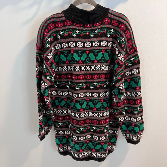Vtg Talbots Christmas Holiday Sweater Size M - Picture 3 of 8